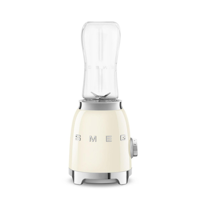 Блендер стаціонарний Smeg PBF01CREU Compact Creme, 300 Вт, 2 швидкості, 2 пляшки 600 мл, кремовий