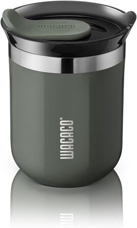 WACACO Octaroma Lungo: вакуумний термос для кави, 180 мл, сірий, з кришкою