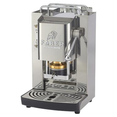 Кавомашина Faber Deluxe 3.0 для ESE 44мм, нержавіюча сталь, 1л, з електроклапаном та регульованим пресом