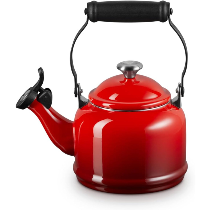 Чайник Le Creuset Halber зі сталі з емалевим покриттям та металевим фінішем, 1.25 л, колір Вишня