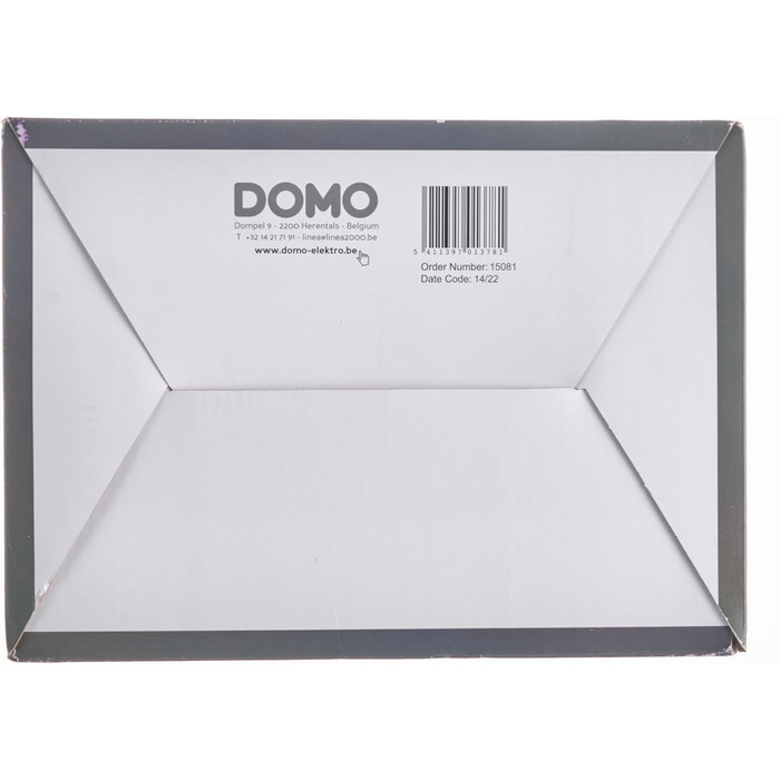 Електрочайник Domo DO482WK, пластик та нержавіюча сталь, 1.5 л, білий/чорний