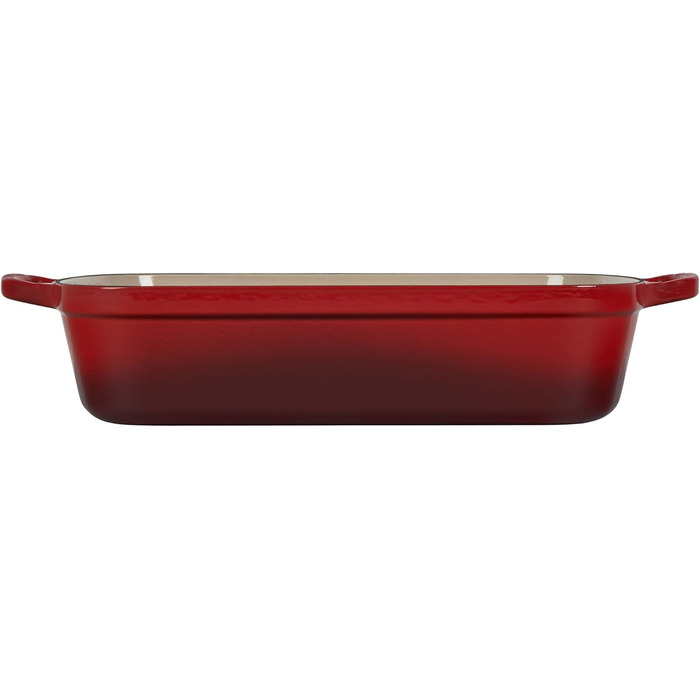 Сковорода Le Creuset Signature з чавуну, прямокутна, 4.9 л, для всіх типів плит, включаючи індукцію, (Червоний, 37 см)