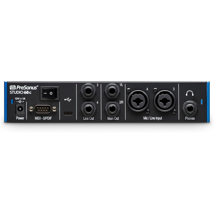 Аудіоінтерфейс PreSonus Studio 24c USB-C для запису, стрімінгу, подкастингу з програмним забезпеченням Studio One Artist та Ableton Live Lite