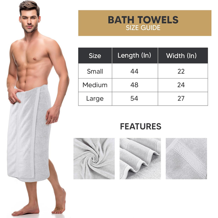 Рушники для ванни Utopia Towels, сріблясті – комплект 4 шт., преміум 100% бавовна 600 г/м², швидковисихаючі, дуже вбираючі, м’які, для щоденного використання