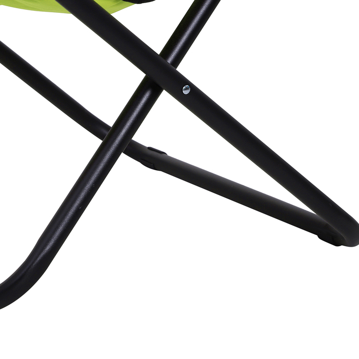 Outsunny Camping Chair Складне кемпінгове крісло зі спинкою, складне крісло до 120 кг, м'яке місячне крісло дуже широке, розкладне крісло Вуличне крісло для саду, балкона, кемпінгу, жовтий