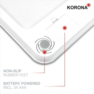 Діагностичні ваги Korona DEBBY 73510 з аналізом жиру, води, м’язової маси, BMI, до 180 кг