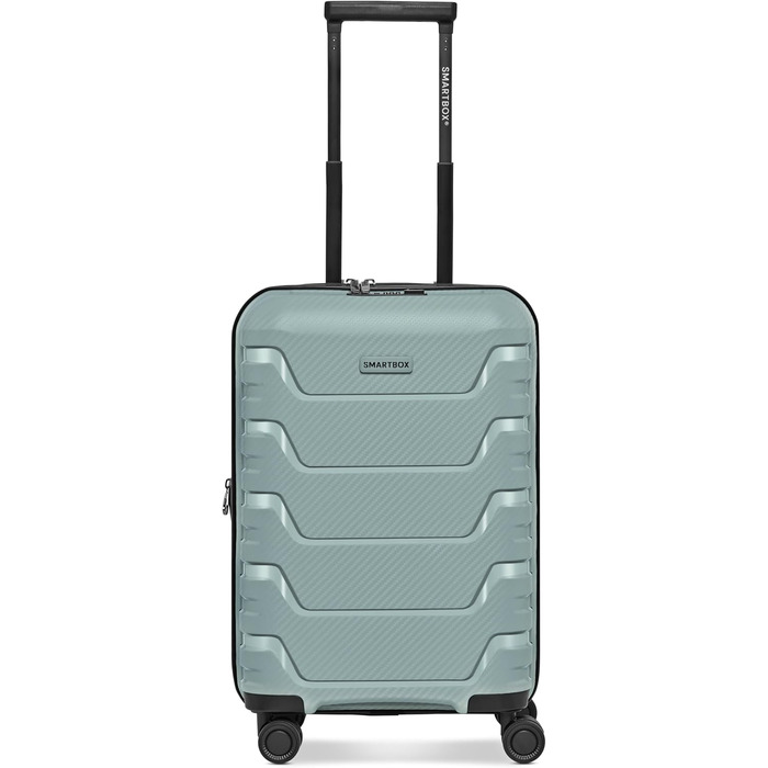 Валіза Smartbox Koffer M розширена 66 см, містка від 71 до 80 л, легкий дорожній тролей на 4 колесах з поліпропілену, TSA замок, м'ятний колір (Edition 01)