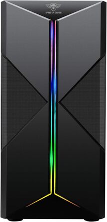 Корпус для ПК SPIRIT OF GAMER Clone III ARGB ATX/mATX/ITX, 4x120мм вентилятори, скляна бічна панель, металева сітка, сталь