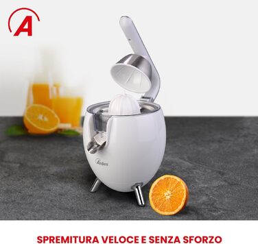 Citrus-прес електричний Ardes ARSPRE03W Juice Art, 500 Вт, 0.5 л, нержавіюча сталь, білий
