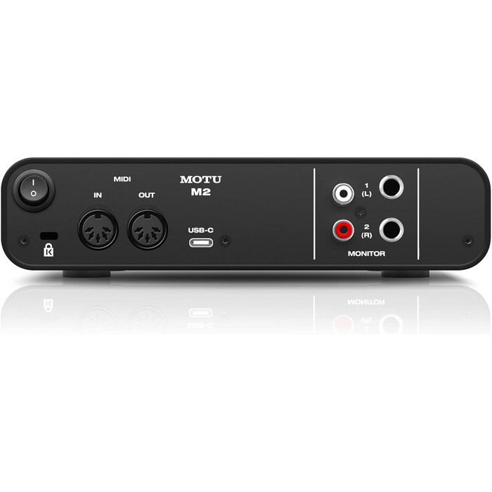 MOTU M2 - Аудіоінтерфейс USB 2.0, 2 входи/2 виходи, 24-біт/192 кГц