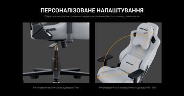 Крісло ігрове Anda Seat Kaiser Frontier XL Dark Gray Fabric
