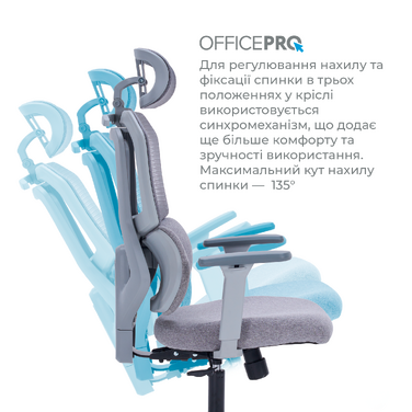 Крісло офісне OfficePro Unity OC510G Grey