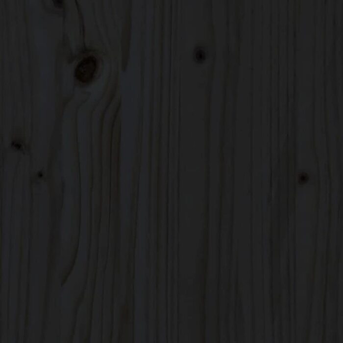 Стійка для взуття vidaXL з сидінням, чорна, масив сосни, 110x38x45.5 см, для коридору та передпокою, з великим місцем для зберігання