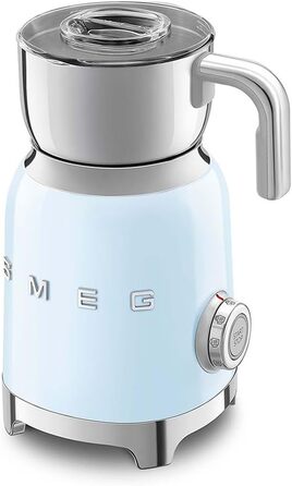 Молокозбивач SMEG MFF11PBEU 50's Style, пастельно-блакитний/чорний