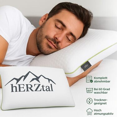 Ортопедична подушка для шиї 40x80 см з піни Memory Foam. Ергономічна подушка від болю в шиї, висота 12 см