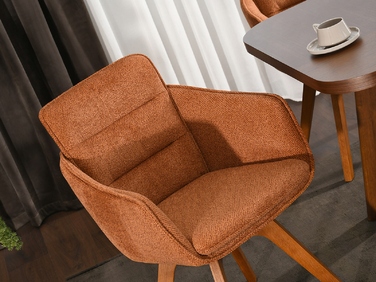 Стілець Mebel-Partner, тканина, коричневий, 1 шт.