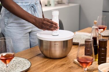 Набір вакуумних контейнерів ZWILLING Fresh & Save зі скла та нержавіючої сталі, 6 предметів (S-12см, M-18см, L-24см), сірий