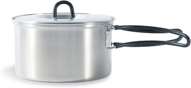 Набір посуду Tatonka Cookset Regular 16 x 9 см з нержавіючої сталі для туризму та кемпінгу