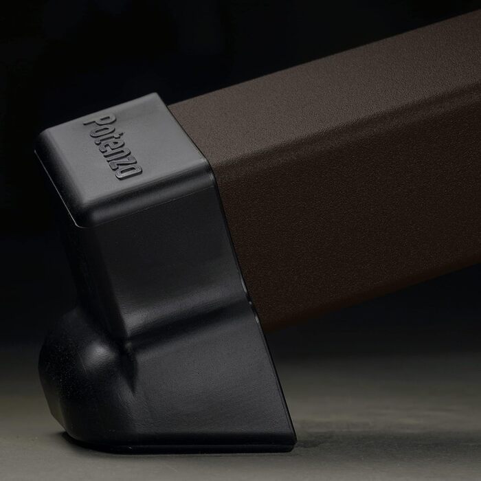 Подвійний гамак з підставкою Potenza Pereira 220x140 см, 100% бавовна, стійкий до погоди (Зебра, коричнева підставка)