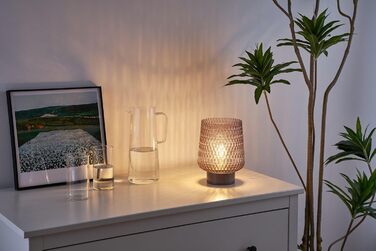 Світлодіодна настільна лампа Pauleen Sparkling Glamour з таймером на батарейках, сіра