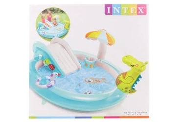 Поматеріальний водний ігровий центр Intex СЛОН (Смок) з фонтаном, 201x170x84 см