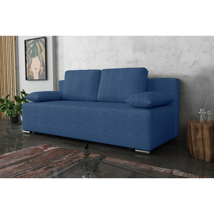 Диван Lunera 2 BIRD Meble, синій, 195 x 82 см, оббивка: тканина