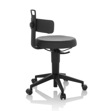 Робочий табурет / балансирне крісло TOP WORK FLEX PU black hjh OFFICE