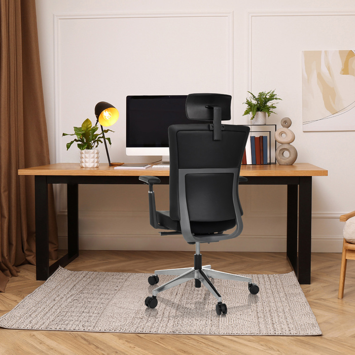 Офісне крісло / крісло керівника CAPTIVO PRO штучна шкіра чорний hjh OFFICE