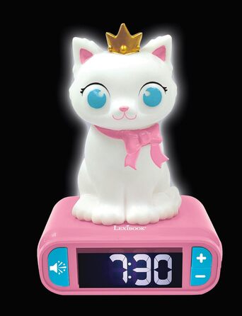 Дитячий ліхтарик-годинник Lexibook Disney Stitch, рожевий, з LCD-дисплеєм, мелодіями та функцією сну RL800D1