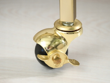 Стіл Mebel-Partner прямокутний, 70 x 46 x 81 см, білий з золотим