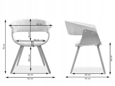 Стілець Mebel-Partner, штучна шкіра, чорний, 1 шт.