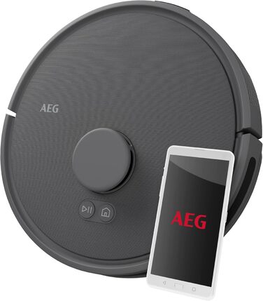 Робот-пилосос AEG AR71HW1DG з функцією миття, WiFi, LiDAR, 4000 Па, 14,4 В, 175 хв, 140 м², 0,28 л, сірий