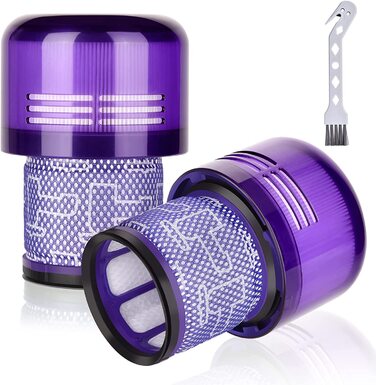 Комплект з 2 фільтрів HEPA для пилососів Dyson V11, V15, SV14, SV17, SV22 (Torque Drive, Animal, Detect, Absolute, Extra Pro), змінні миючі фільтри-аксесуари, заміна DY-970013-02, D-V11-2