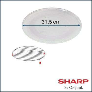 Мікрохвильова піч Sharp R742BKW 25 л з грилем, 900 Вт, чорна, LED-дисплей, 8 програм, дитячий захист, еко-режим