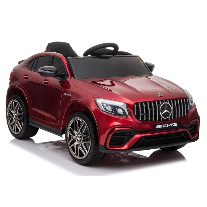 Дитячий електромобіль Mercedes GLC 63S (4x4, 180 Вт) — бордовий, глянцевий лак