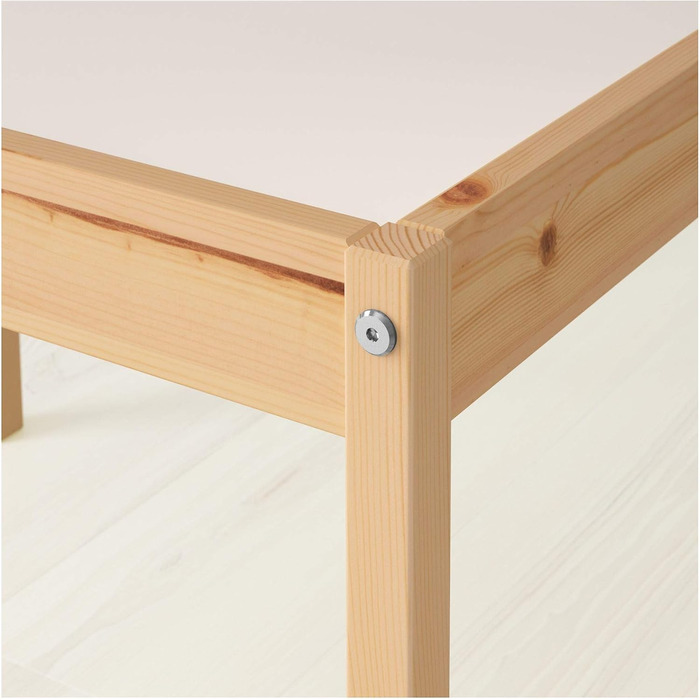 Дитячий стіл з 2 стільцями Ikea Latt, білий/сосна, компактний набір для кімнати