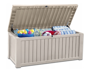 Садова скриня Keter Rockwood Storage Box 570 л, кремова