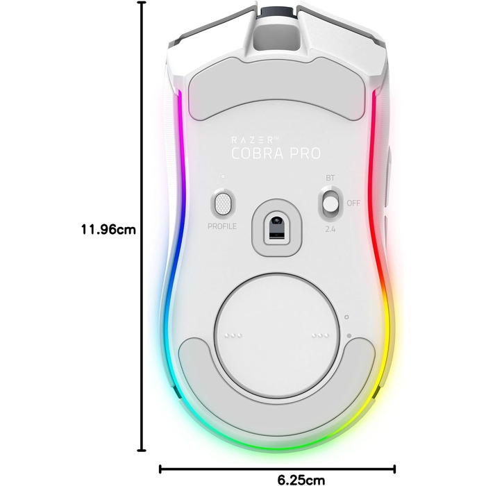 Ігрова миша Razer Cobra (дротова), легка (57 г), оптичні перемикачі 3-го покоління, RGB-підсвітка Chroma, чорна