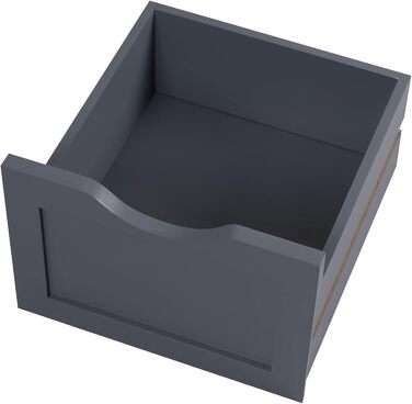 ESituro SBP0054 шафа для ванної з 4 кошиками, сіра, МДФ, органайзер-комод з шухлядами