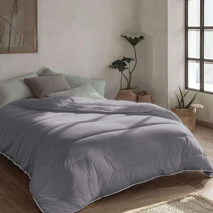 Ковдра всесезонна 2-в-1 Zelesta Royalbed 240x200 см, гіпоалергенна, дихаюча, антрацит