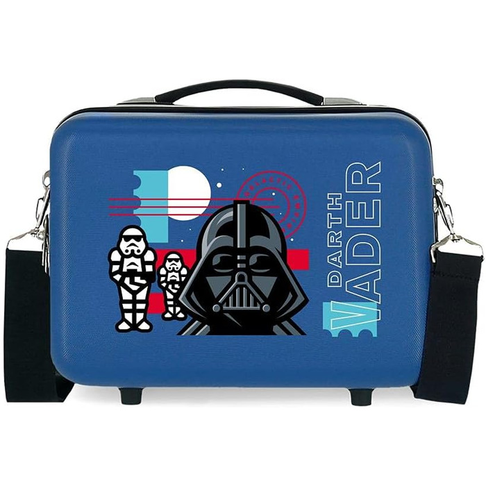 Косметичка Star Wars Галактична Імперія, жорсткий корпус ABS, синя, 29x21x15 см, 9.14 л, з ремінцем, для макіяжу