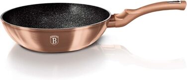Сковорода вок Berlinger Haus Rosegold Collection, мідна, 28 см