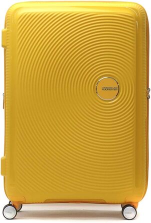 Валіза American Tourister Soundbox Spinner L, розширювана, 97 см, 110 л, жовта, TSA замок