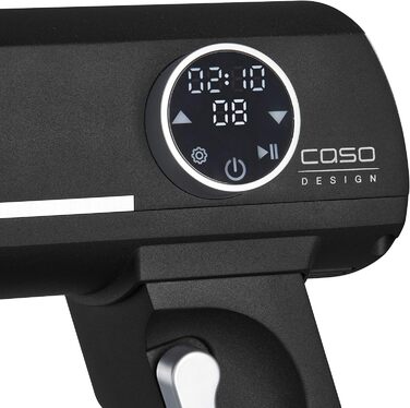 Кухонна машина CASO KM 1800 Black-E, 1800 Вт, матовий алюміній, 6 л, 10 швидкостей, сенсорне управління, планетарне змішування