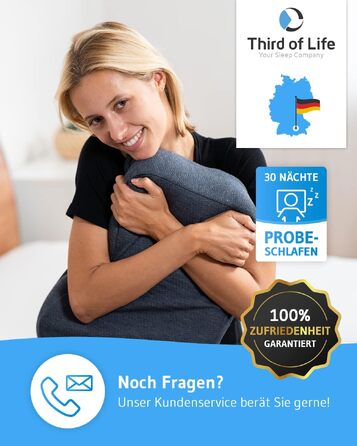 Ортопедична подушка maBELLA з ефектом пам'яті (Memory Foam) та терморегулюючим чохлом Thermic Quickdry