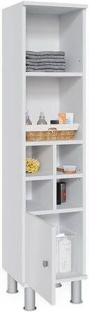 Пенал для ванної Vicco Fynn, білий, 30x130.6 см, з малою дверцятком