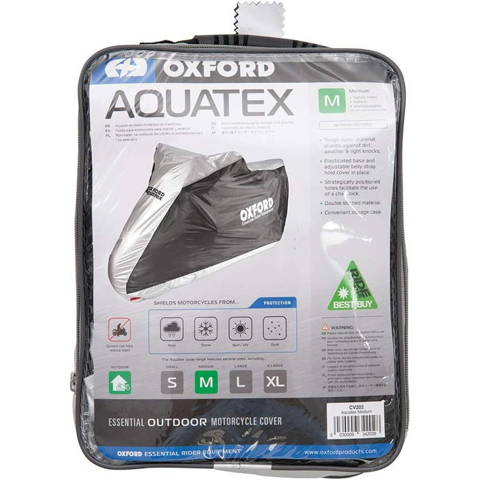 Чохол для мотоцикла OXFORD AQUATEX Medium, водонепроникний