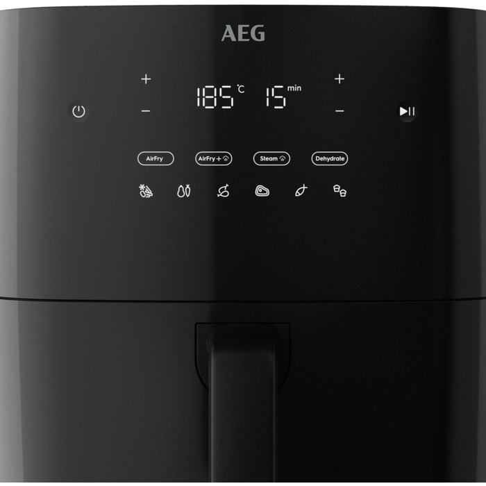 Аерофритюрниця AEG AAF7B Heissluftfritteuse 7000 Serie 8000, 6.9 л, чорна