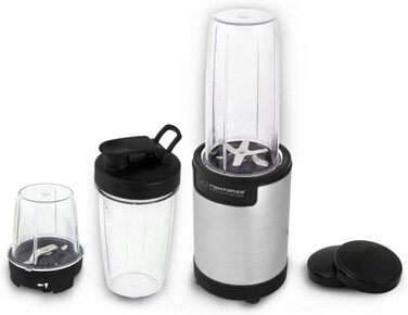 Блендер Esperanza EKM030 Nutri 9в1, 900Вт, сріблястий, персональний