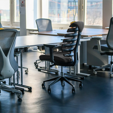 Офісне крісло / поворотне крісло ERGO LINE II Тканина Чорний HJH OFFICE